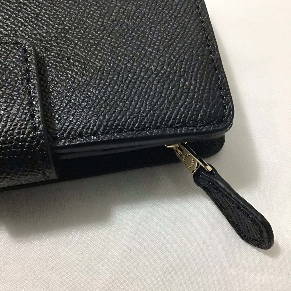 NEW COACH CrossgrainLeather Corner Zip Wallet - Picture 5 of 16